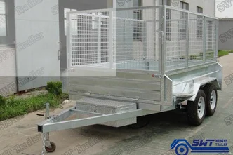 Cage trailer Box Trailer Tipping Towable A17 7*4