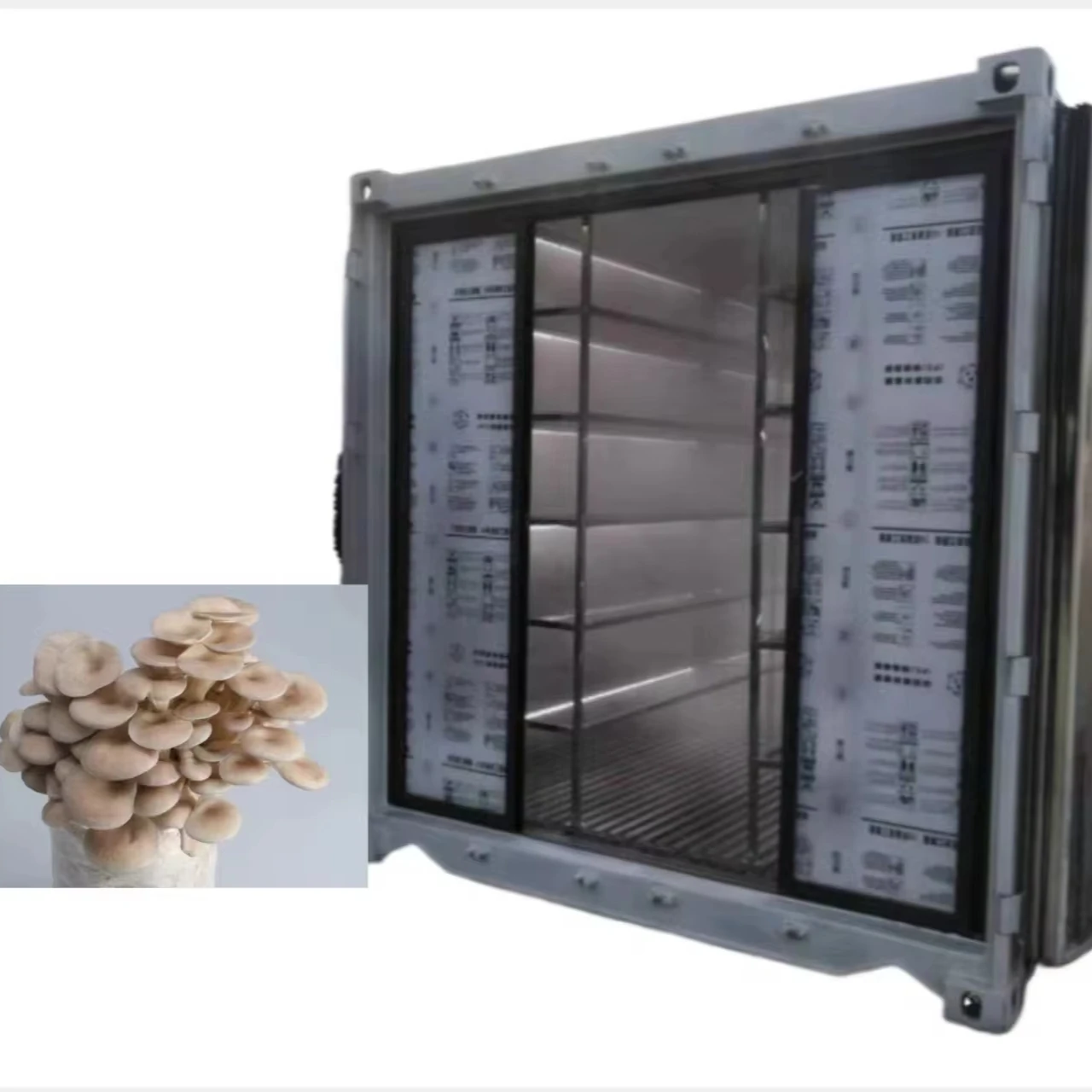 Container greenhouse mushroom cultivation equipment hydroponic fodder indoor farm