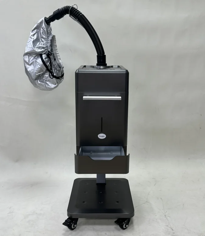 Hair Salon Ozone Nano Micro Mist Hair Spa Steamer Machine Luxury White Style