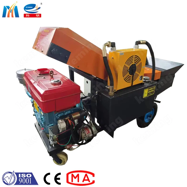 80 mm conveying pipes diesel concrete pump 19 mm aggregate pump for house floor build