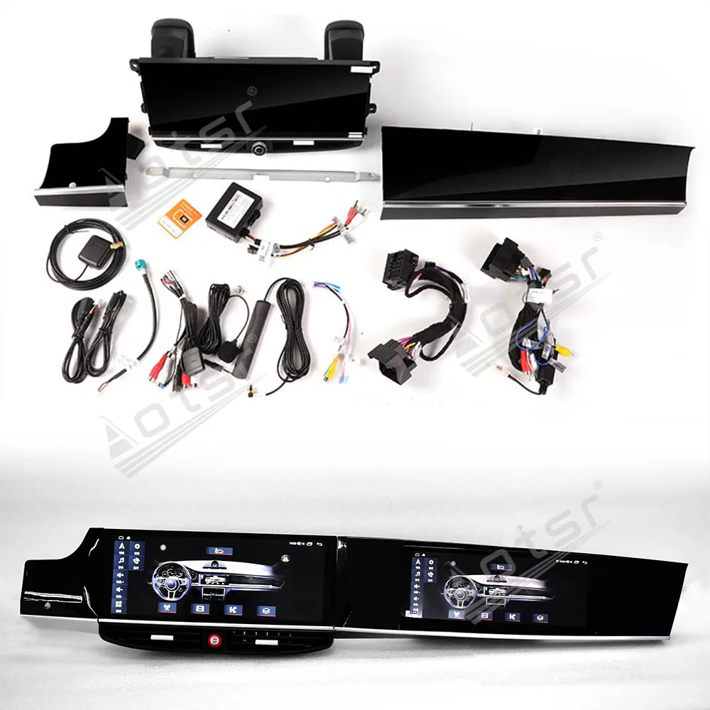 Aotsr Dual Android Car Radio Screen For Porsche Paramera 2010-2016 Intelligent System Navigation GPS Multimedia Player