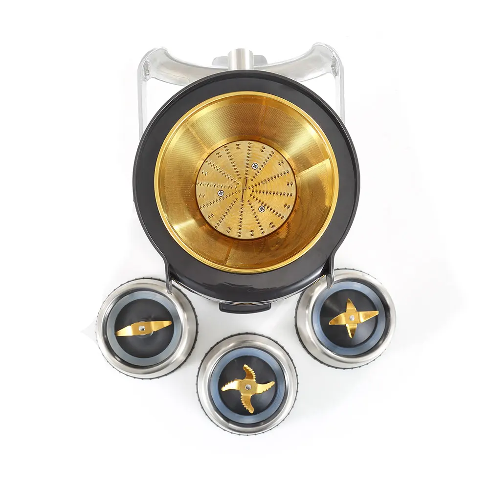 4 In1 Stainless Steel Juicers And Blender Household Fully Autaomatic 1.25l Juice Cup & 2l Large Pomance Container