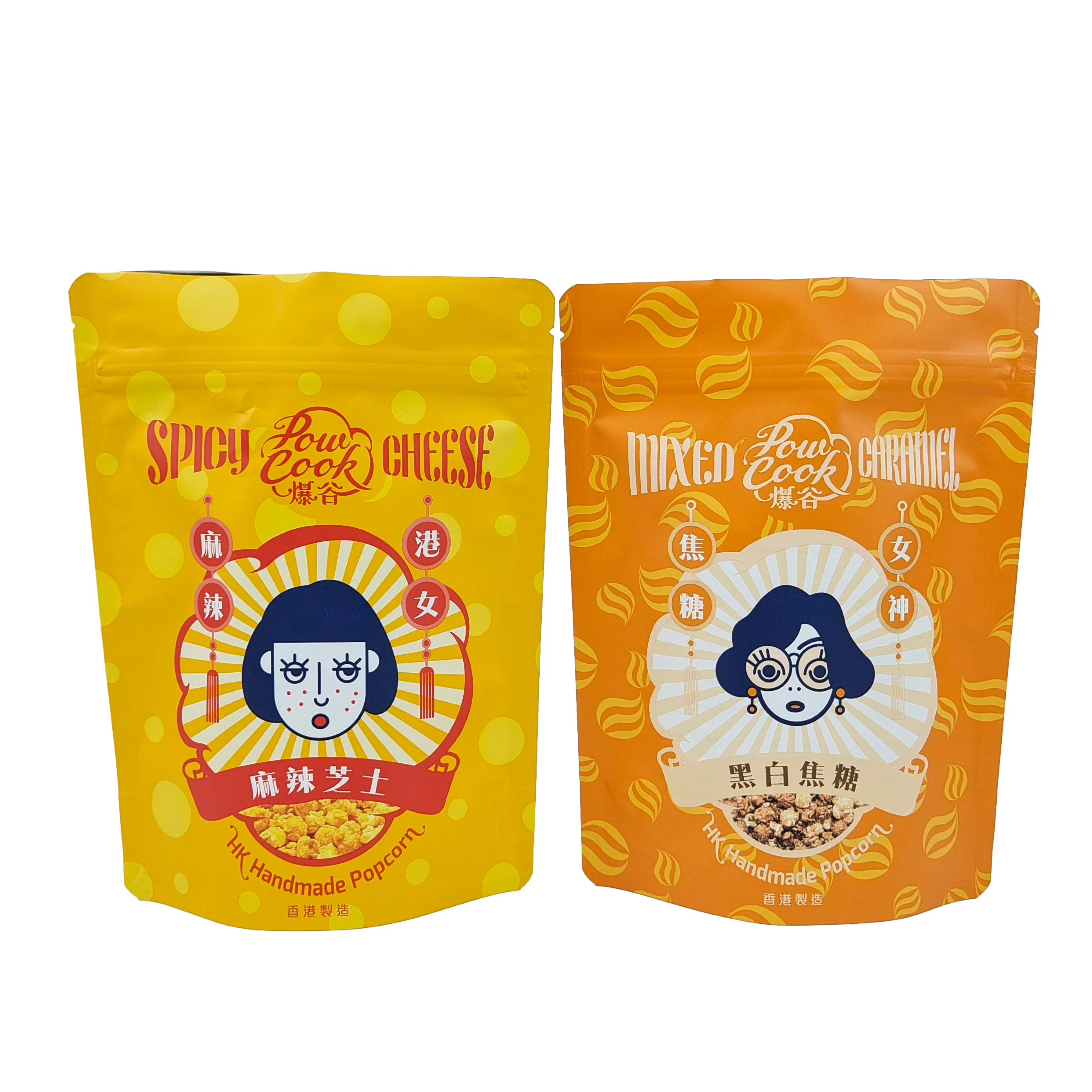 Custom Printing Logo Potato Chips Aluminum Foil Plastic Heat Seal Food Snack Tomato Popcorn Corn Tortilla Packaging Bags