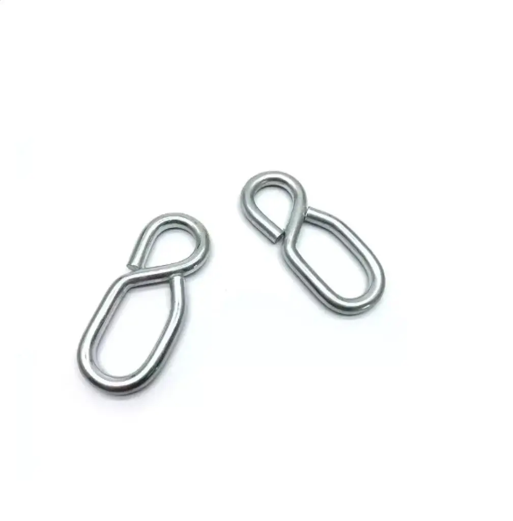 JRSGS Customized High Quality Rope Wire 8 Shaped Hook Steel Snap Hook Carabiner Rigging hardware hammock hook