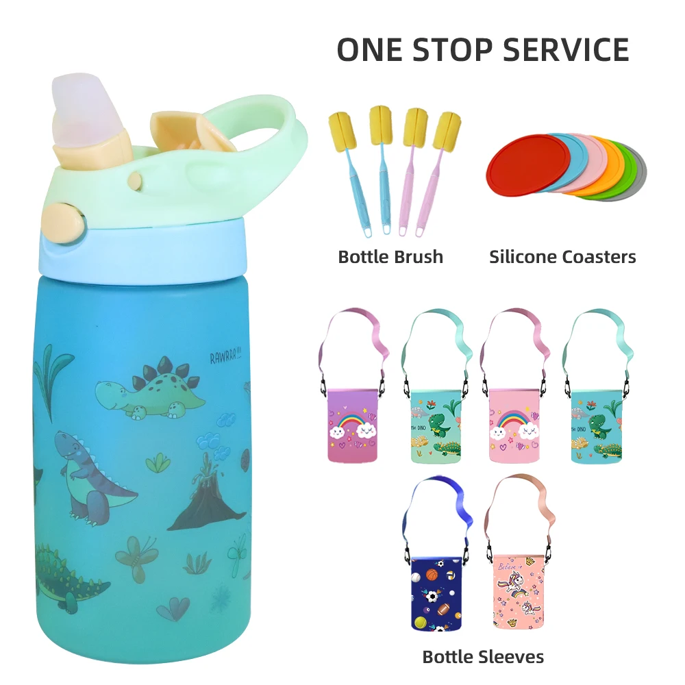 Eco-Friendly Kids Water Bottle Plastic Anti-Corrosion Coated Botella De Agua De Plastico for Back to School