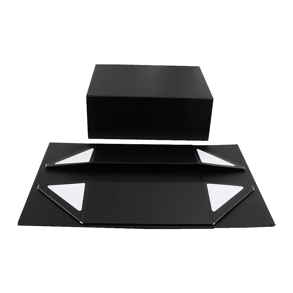 Custom luxury package folding paper box magnetic foldable gift box with magnetic lid