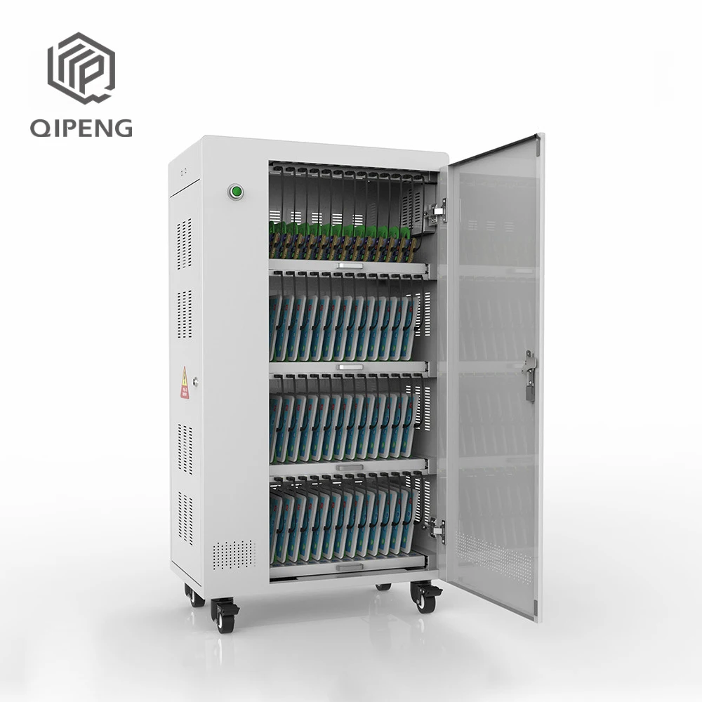 OEM Tablet Phone Laptop Charging Cart Cabinet With Movable Wheels Charging Station for Multiple Devices