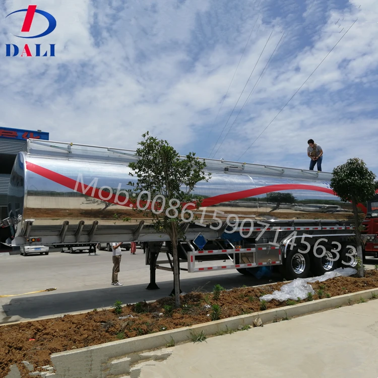  DLQ 3-х осевой алюминиевый нефтяной танкер/топливный бак полуприцеп с 4 дюйма крышки канализационных люков