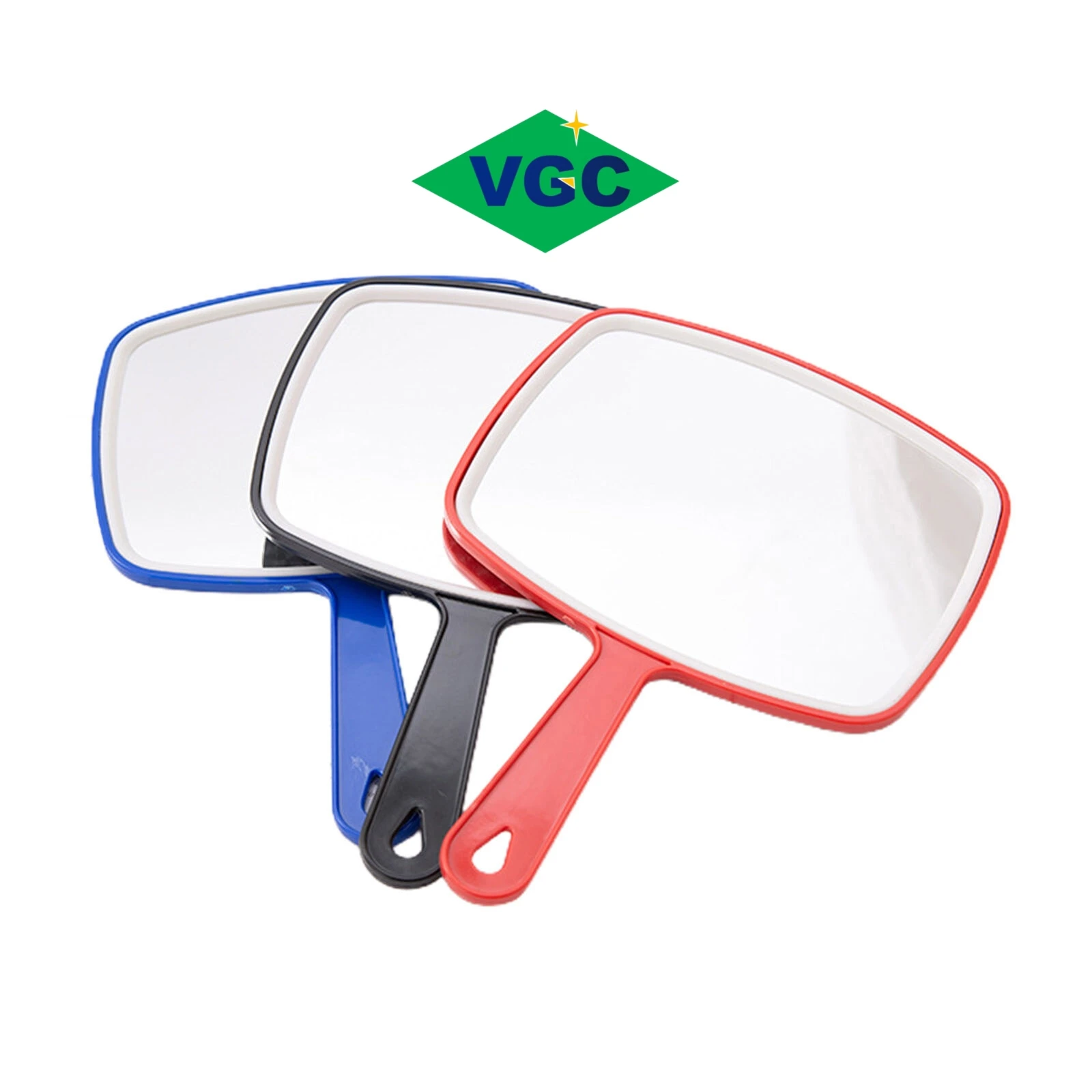 VGC Low Price Make up Hand Mirror Plastic Handle Mirror TV Shape Cosmetic Mirror Hanging on the Wall