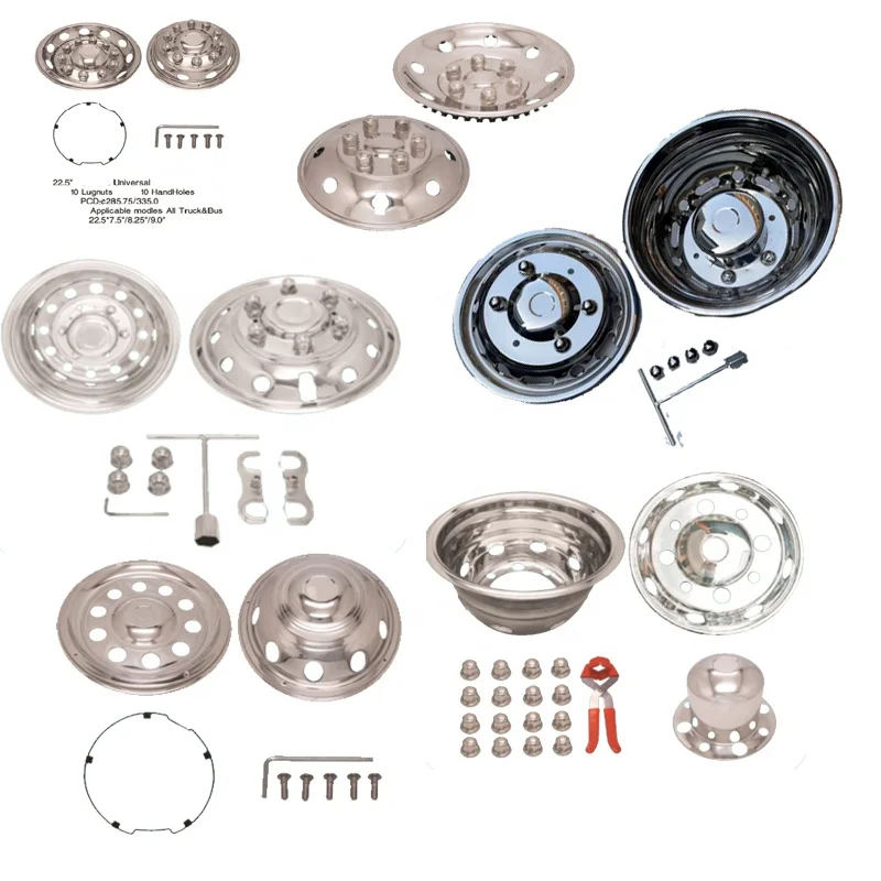 truck Spare Parts 16 inch 5 hole wheel cover for Mitsubishi truck bus