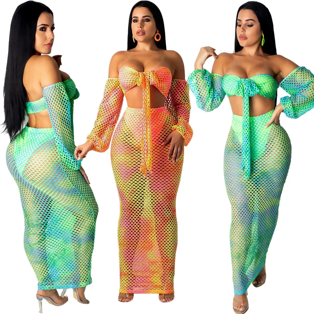 
MOQ 1PC FC-S3590 Cheaper Color Mix Sleeveless Hollow Out Sexy Bodycon Women Summer Two Piece Jumpsuits 