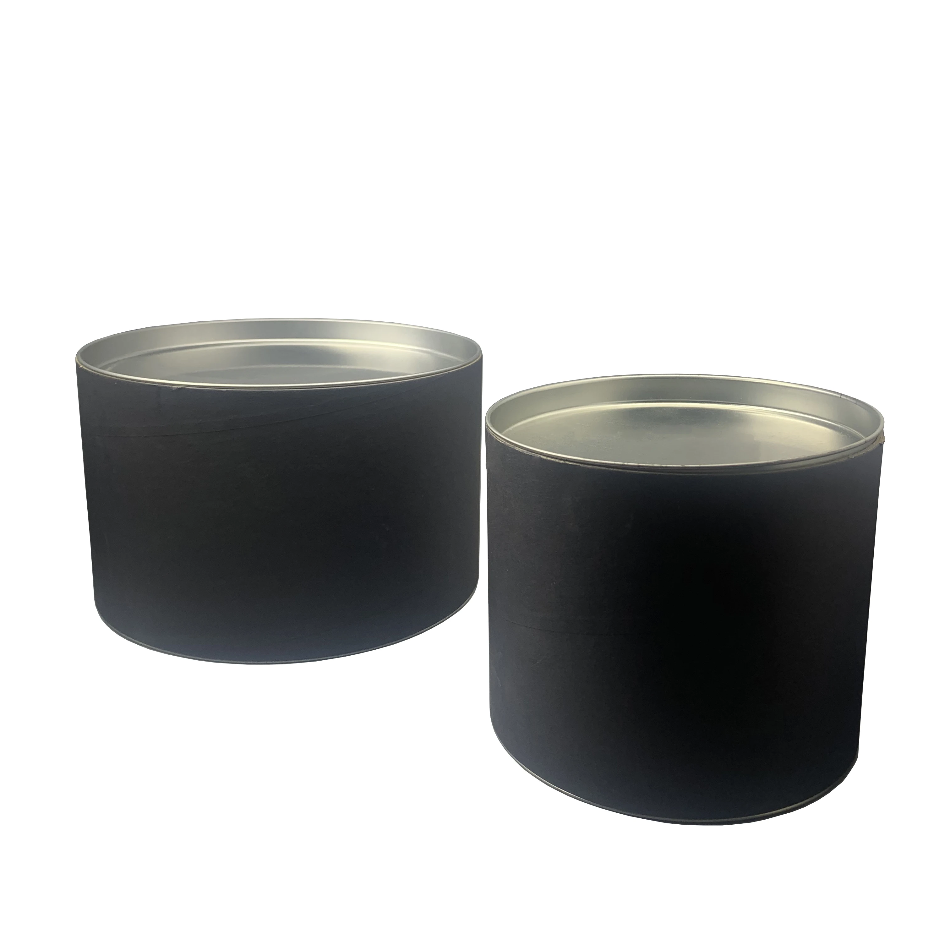 Wholesale Round Decorative Butter Cookie Tin Box Clear Metal Lids Tinplate Gift Packaging Tins Out-ward Rolling Edge Lang Hong