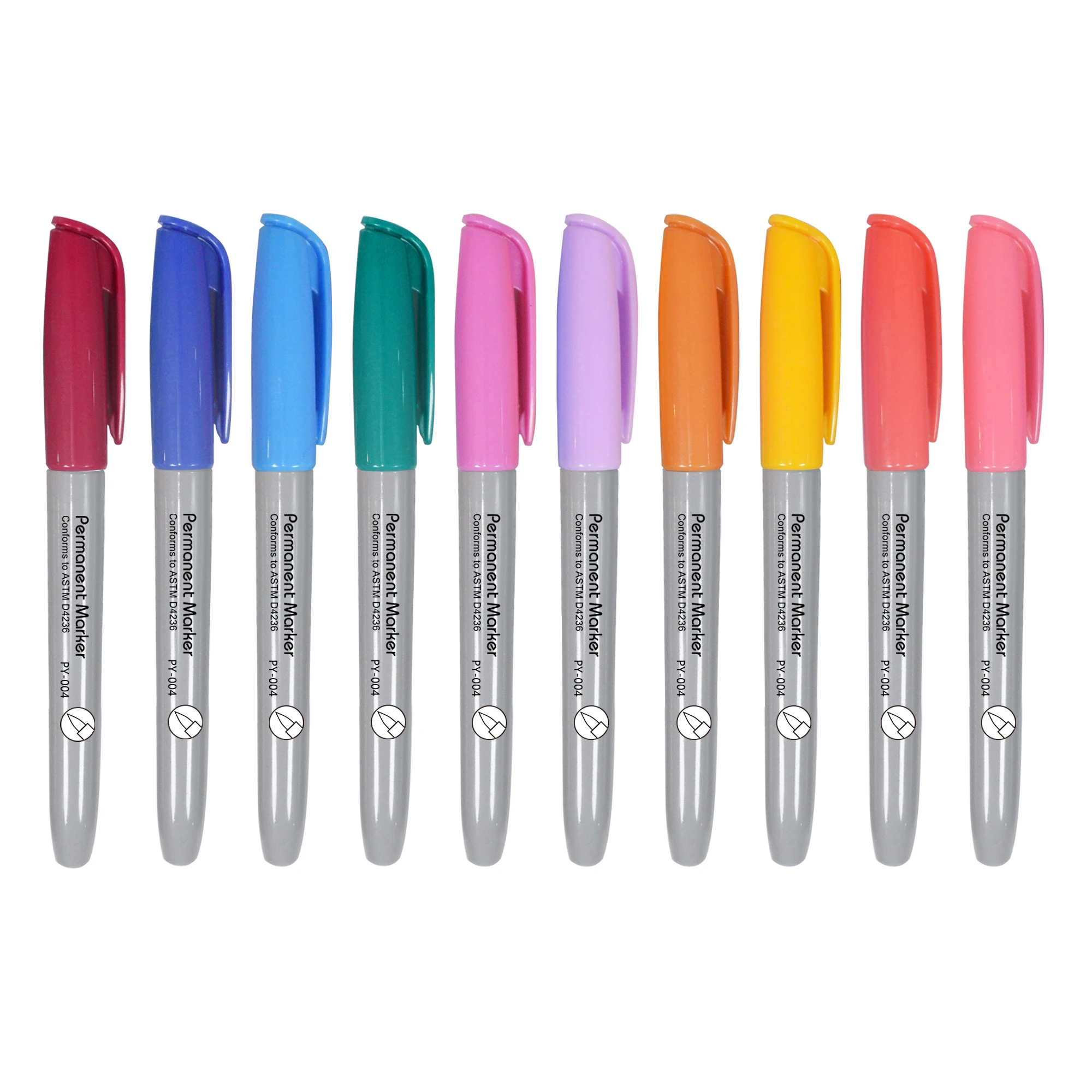 Assorted Colors Permanent Markers, Fine Tip Colored Markers Pens for Adult Coloring Journaling Marking Drawing, Art School