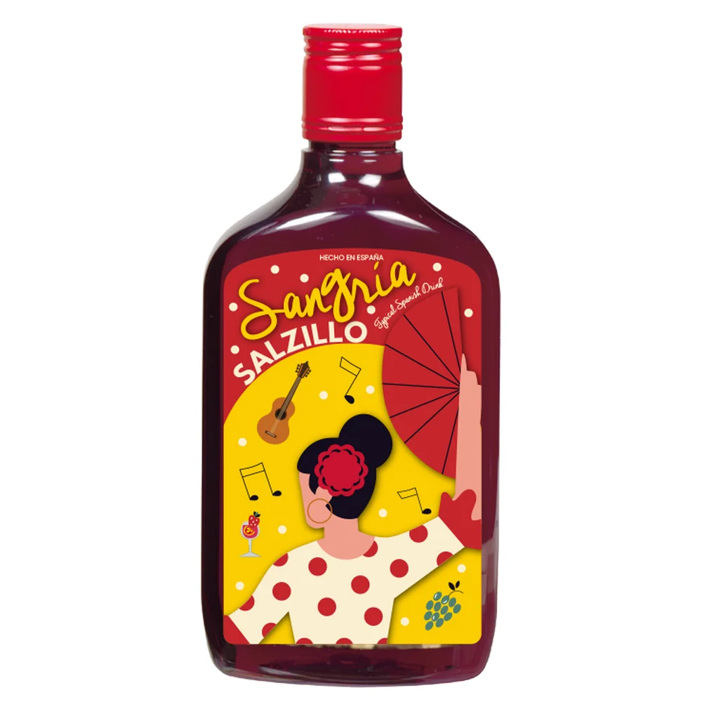 100% Natural Traditional Sangria From Spain Salzillo Typical Spanish Drink 500 Ml Bottle Pet Private Label Red Table Wine