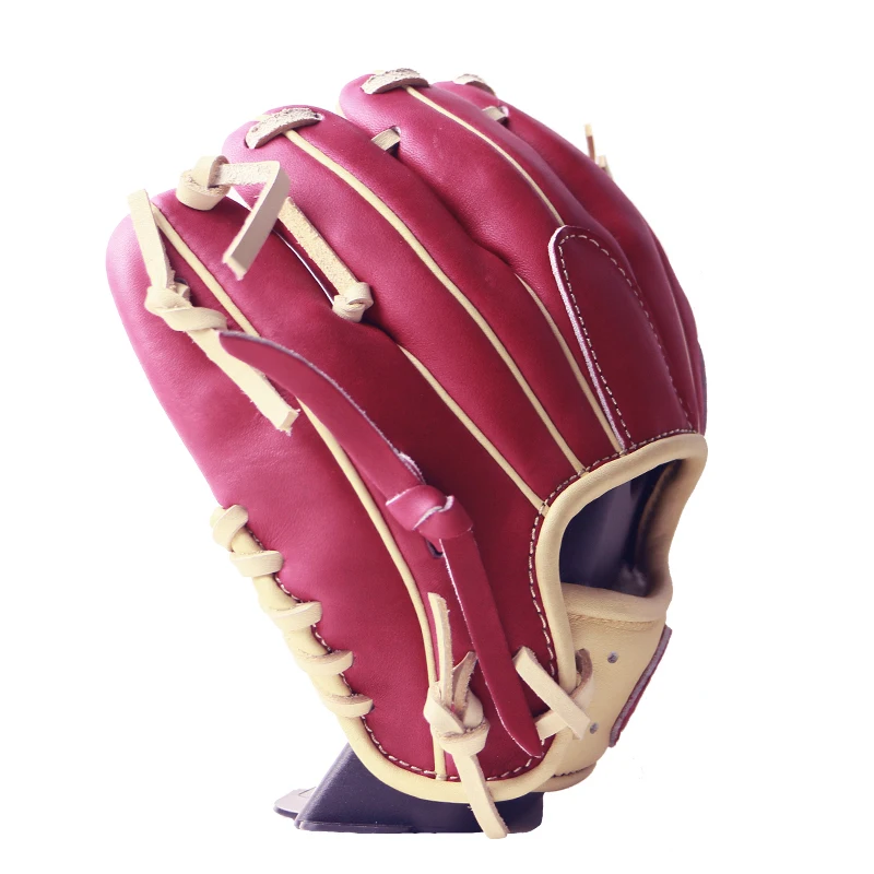 Adult 9.5 inch steerhide leather training private label baseball gloves