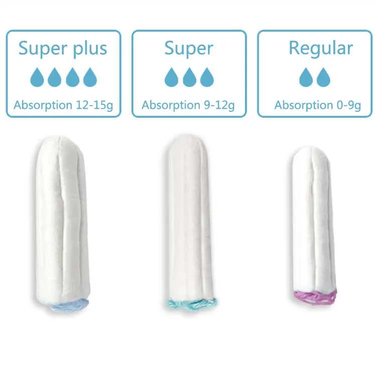 High quality vaginal 100% cotton tampon case for female