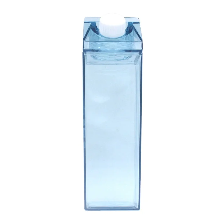 
Milk tea Carton plastic water bottle, BPA Free Square Shape Unicorn milk box bottle 