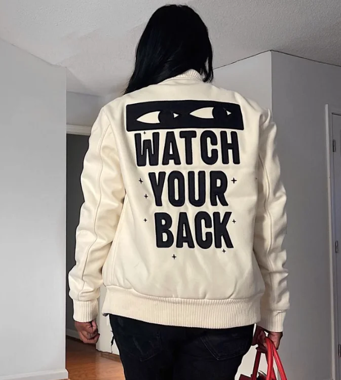 Casual fall winter jacket 2022 fashionable letter printing bomber jacket coat button vintage streetwear baseball jacket women