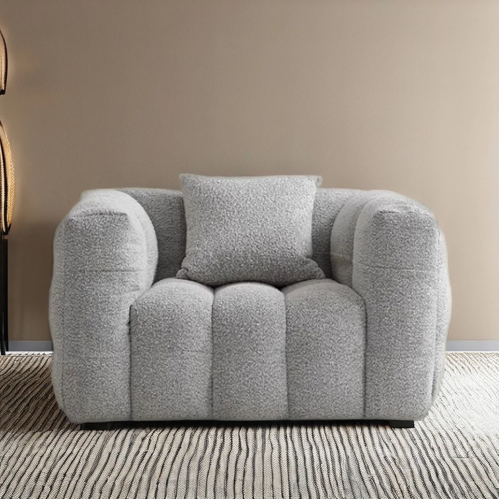 Cotton Candy Internet Famous One-Seater Sofa Modular and Extendable with Wabi-Sabi Design for Kitchen Villa and School