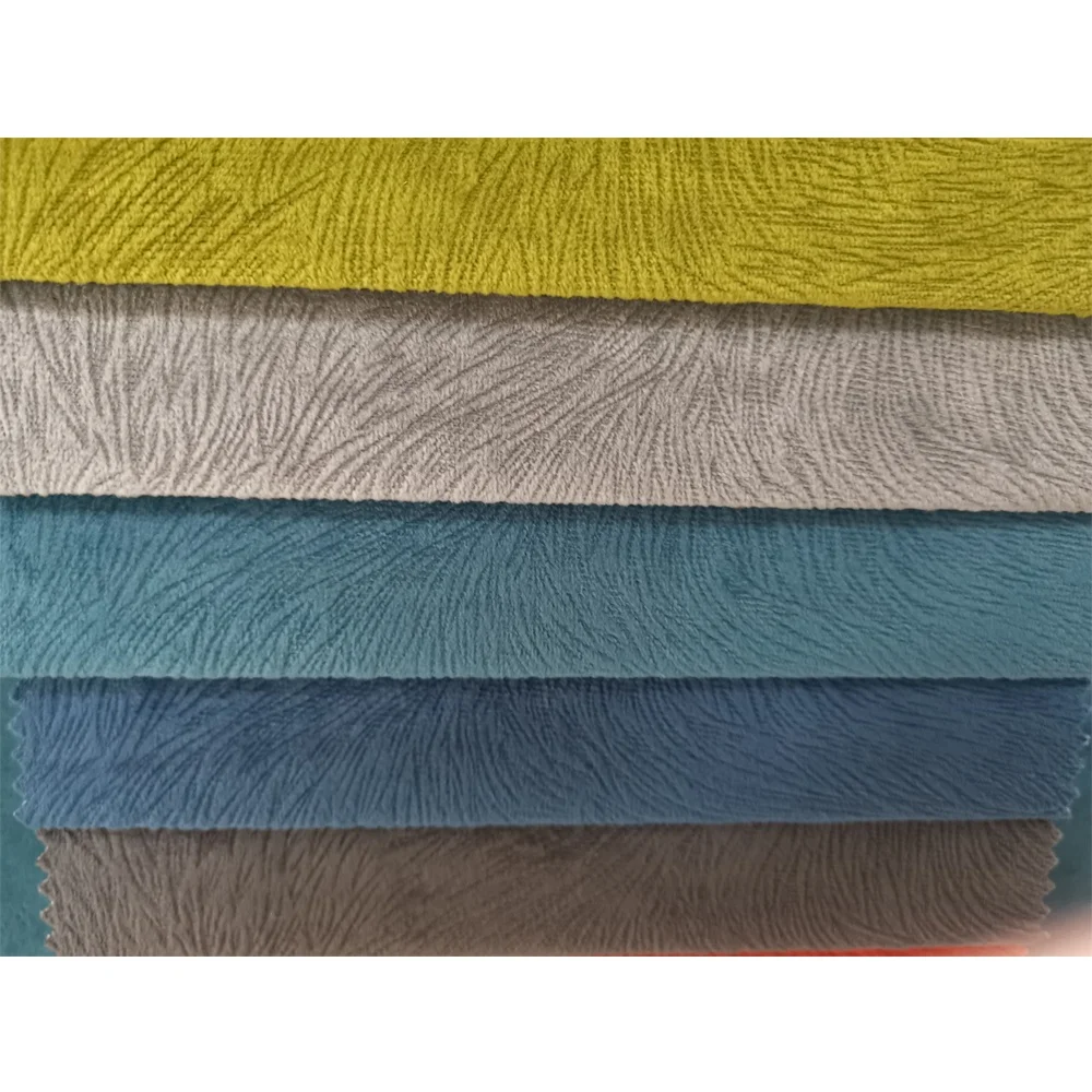 Custom hometextile 100 Polyester waterproof velour super soft dark blue burnout velvet fabric for sofa