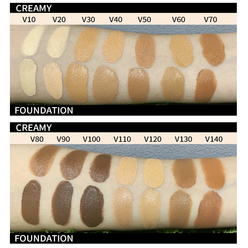 Wholesale Private Label Vegan Long Lasting Sweatproof Waterproof Makeup Face Liquid Foundation For Black Women