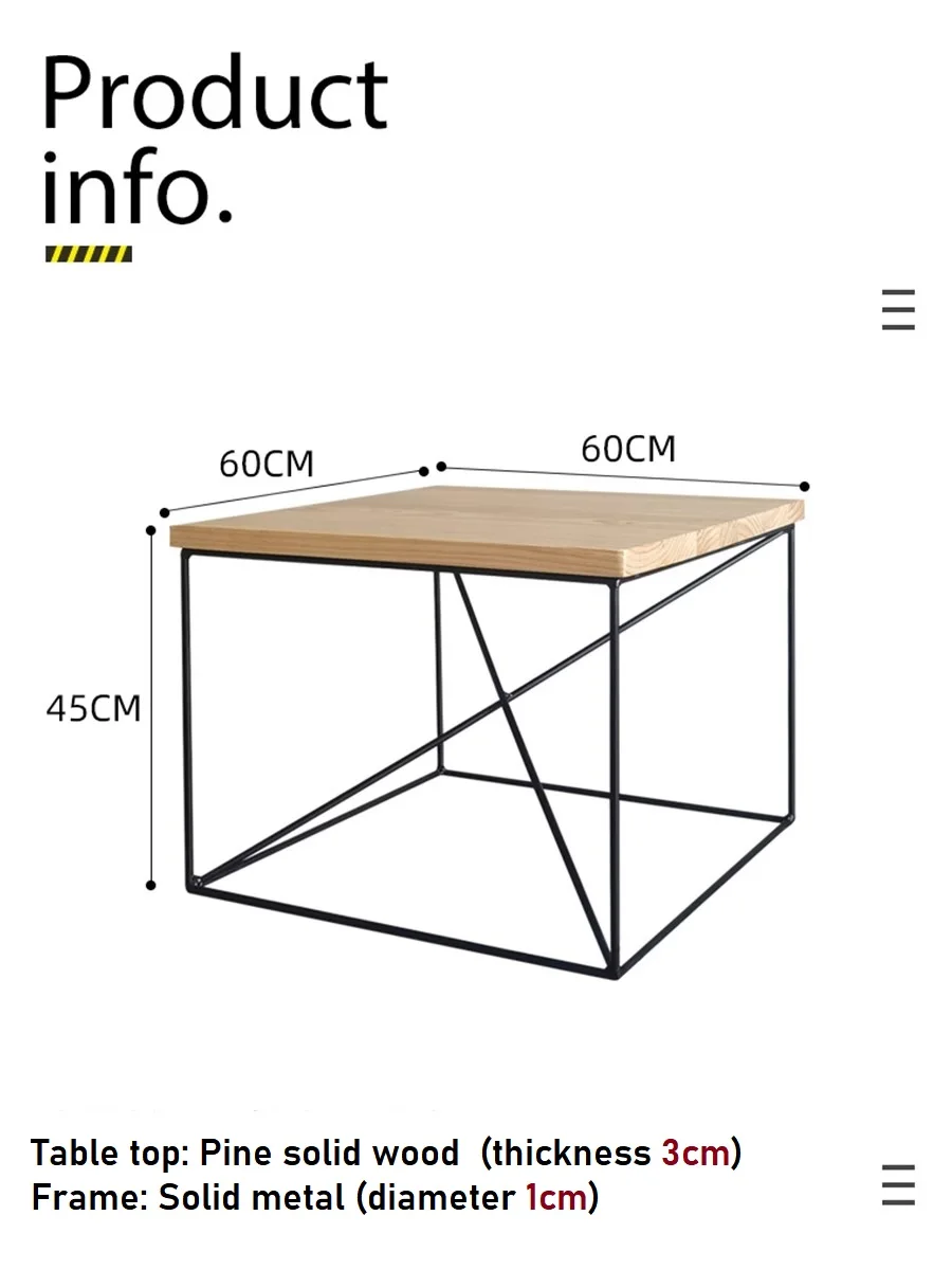 Luxury modern top industrial dining bar table for furniture wooden center tea table coffee table