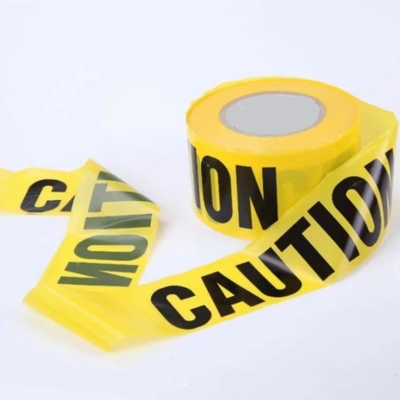 Yellow Traffic Barrier Barricade Warning Tape Non-Adhesive PE Caution/Danger Tape