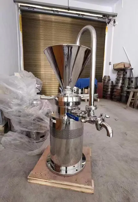 Wholesale multi function durian paste colloid mill/fish meat paste making machine 80 model nut paste milling emulsion machine