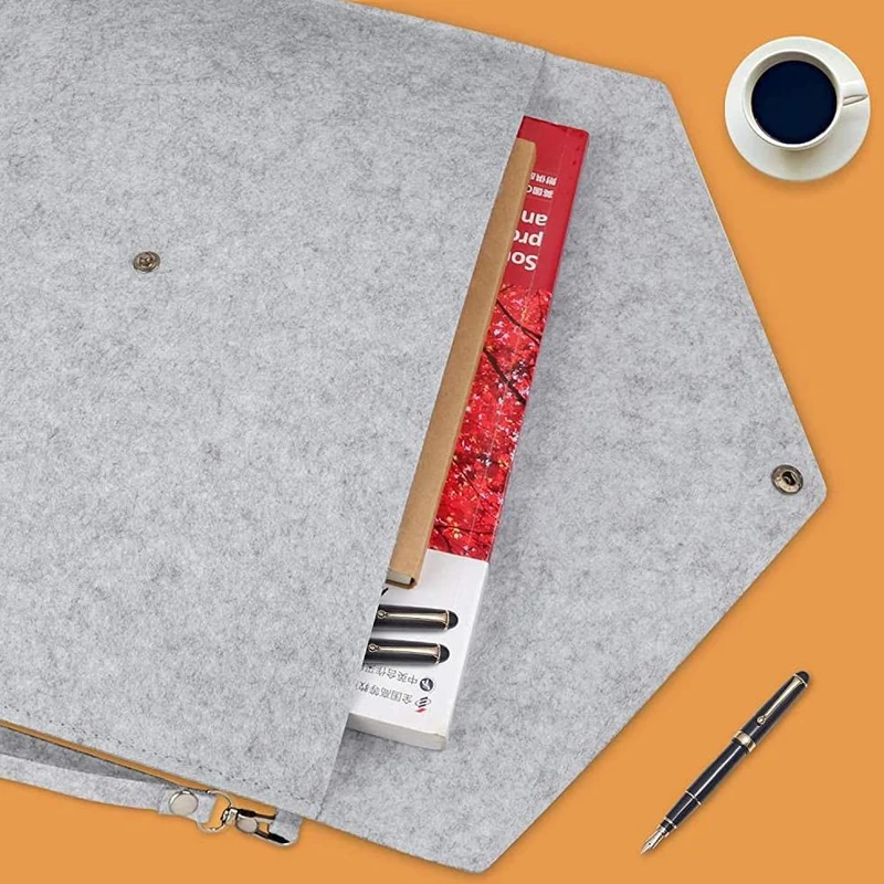 2021 Экологичная синяя войлочная папка для документов на заказ, папка для документов из войлока, большая папка для документов из войлока А4