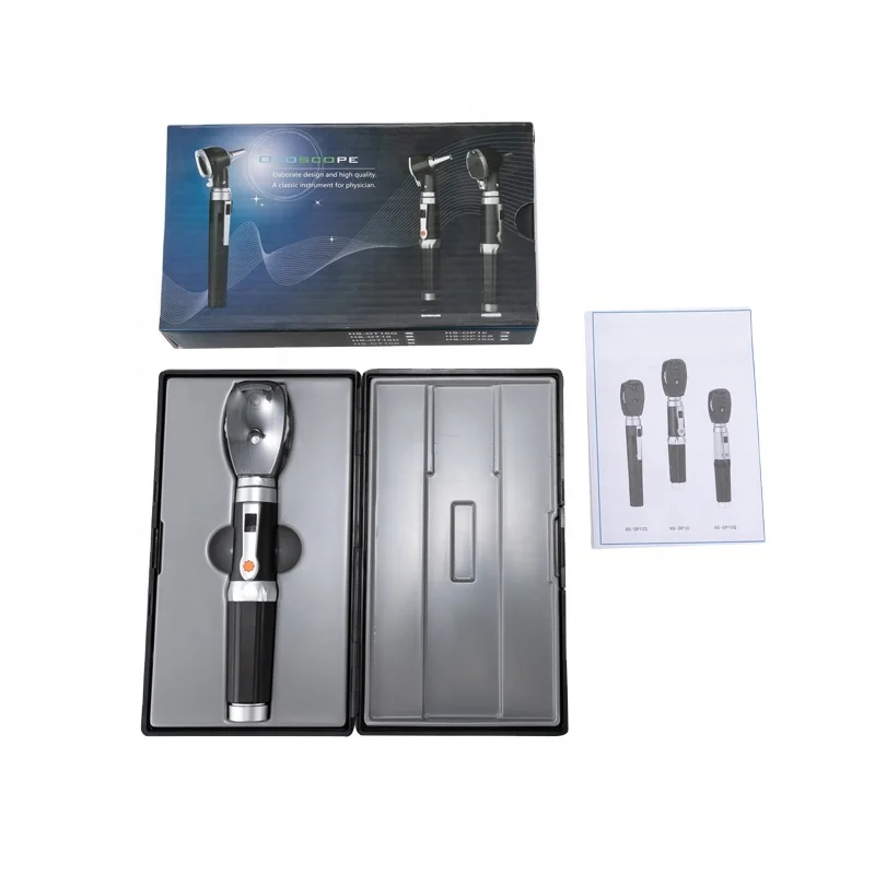 Ophthalmic Portable Medical Set Easy Use Handheld Eyes Diagnostic Pocket Black Color Direct Ophthalmoscope