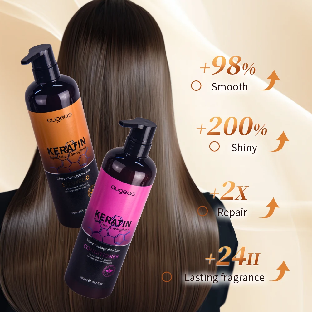 Private label champu control oil collagen anti dandruff scalp care repair damaged nourish organic keratin hair shampoo
