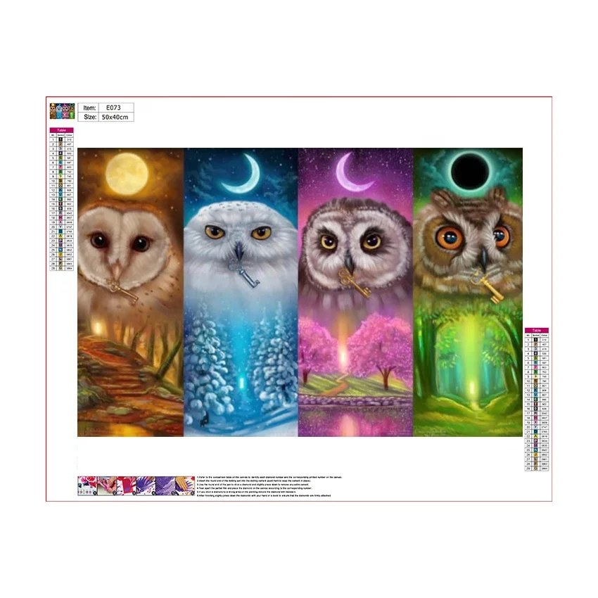 Diy Toys Reduce Pressure Small Thing Cheap Funny Diamond Owl Toy Drop Shipping Rts Diamond Painting