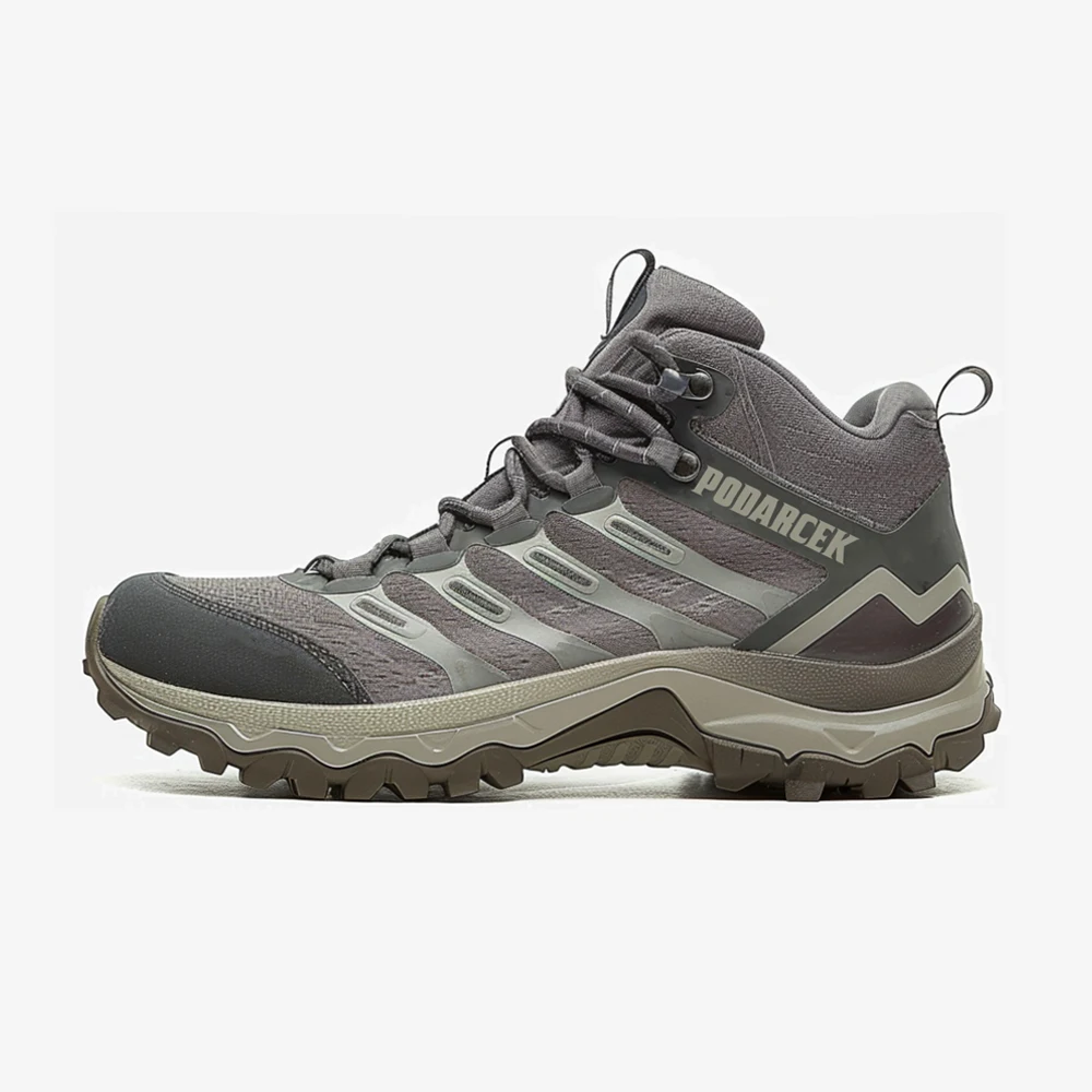 Custom Genuine Leather Men Outdoor New Faux Leather Upper Trekking Climbing Boots Hiking Shoes for Men