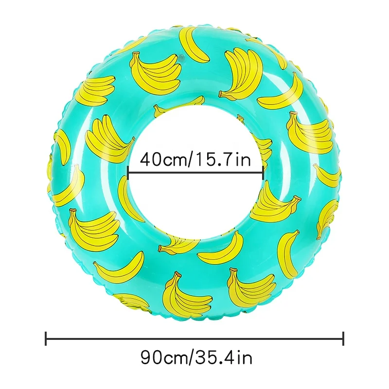 Eco-friendly PVC Banana Swim Ring Tube For Pool