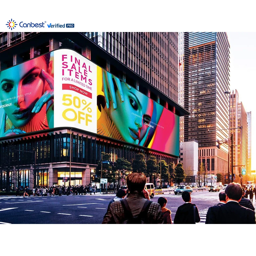 P10 Outdoor Wall Mount Advertising Digital Led Billboard Cabinet Custom Commercial Led Sign Display Screens Panel P6 Ecran Led