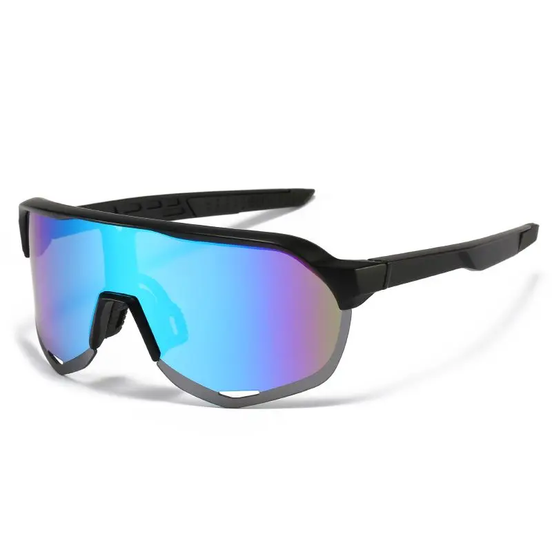 LBAshades  6604  Outdoor sport sunglasses cycling sunglasses  one piece Mirror lens glasses shades men