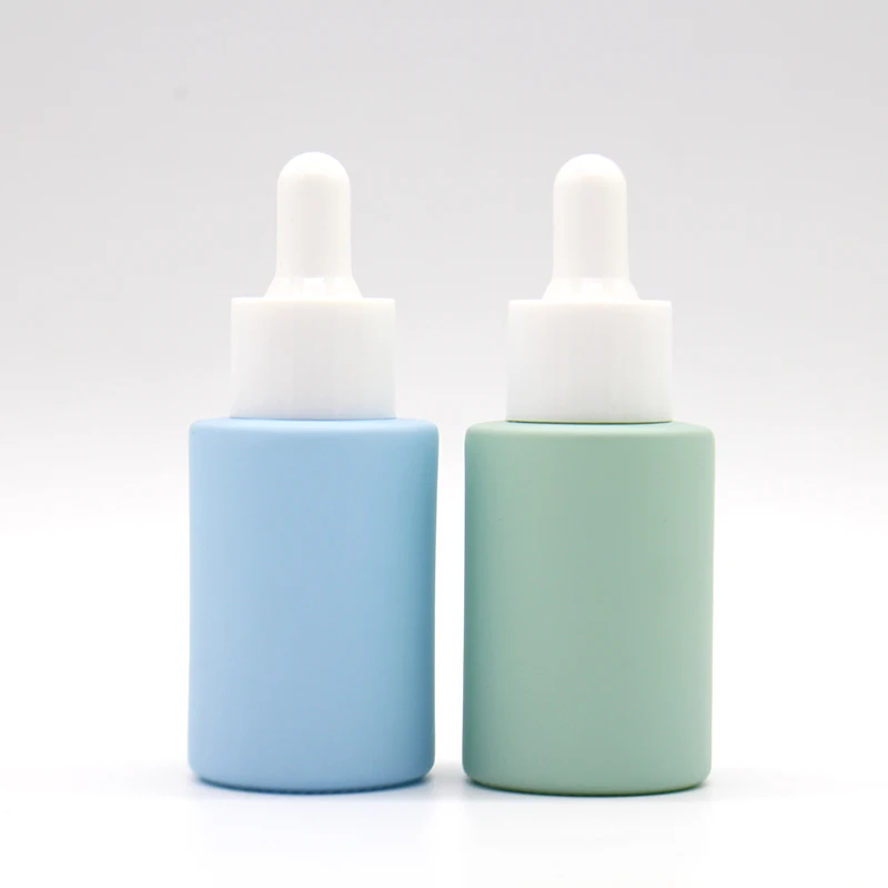 10lm 20ml 30ml 50ml 100ml china wholesale glass dropper cosmetic bottle spiral mouth white dropper glass bottle