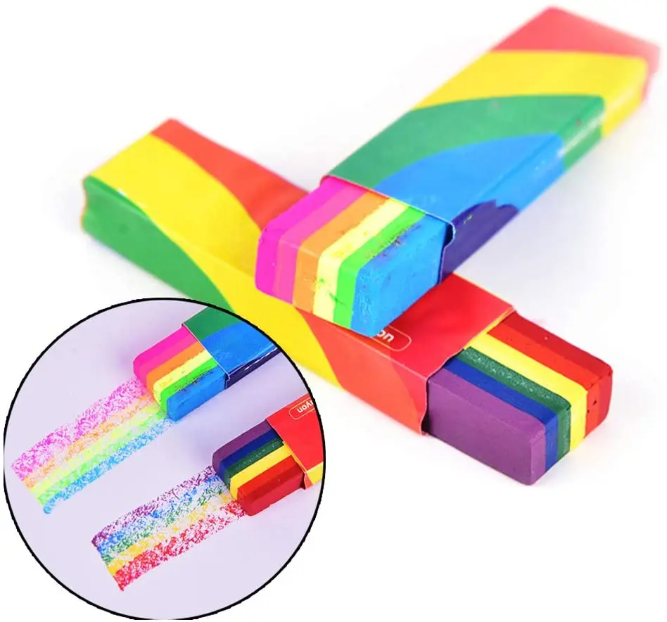 
Rainbow Face Paint Stick Body Tattoo Colored Pigment Pen Fluorescent Crayon Washable Adult Kid Party 