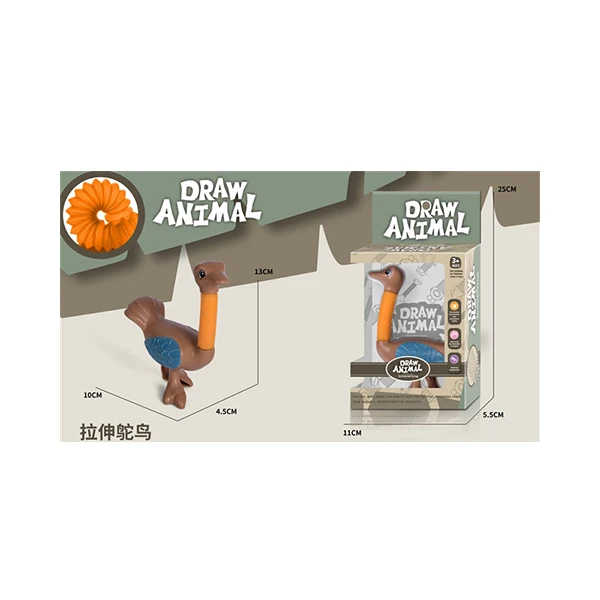 Mini cute draw ostrich toy