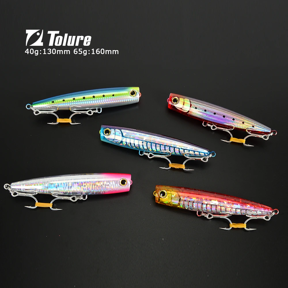 Tolure new Popper Fishing lures 160mm 65g Big Game Hard Plastic Poppers Trolling Lures Jt Gt Bait Hard Fishing Lure