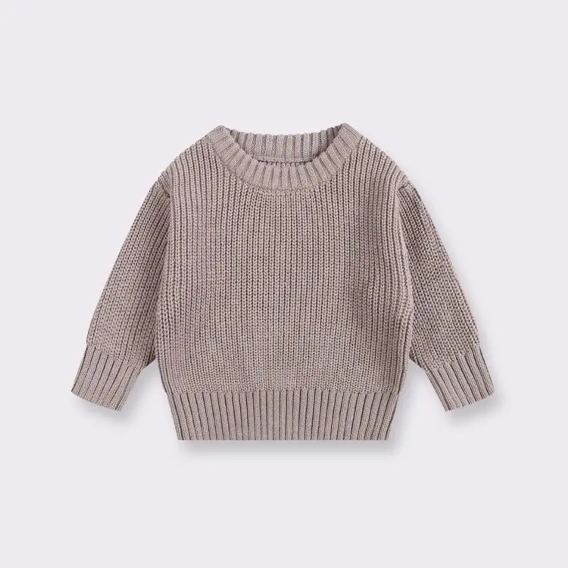 Customized boy children clothing long sleeve cotton knitted kids sweaters wholesale