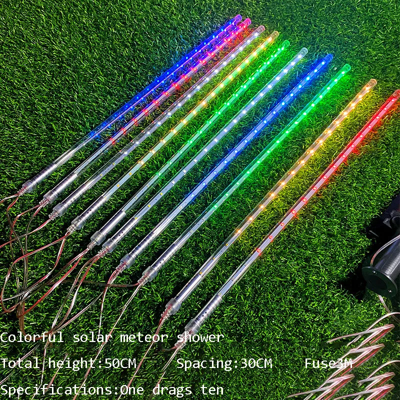 2023, Лидер продаж, водонепроницаемая Солнечная лампа для метеорного дождя, лампа для атмосферного освещения для сада, двора, виллы, улицы