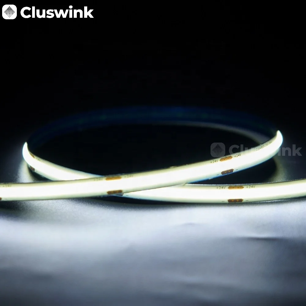 RTS High Density Flexible LED Strip 480leds/M DC12V 12W COB Strip Light Ra90 2700K/3000K/4000K/6500K