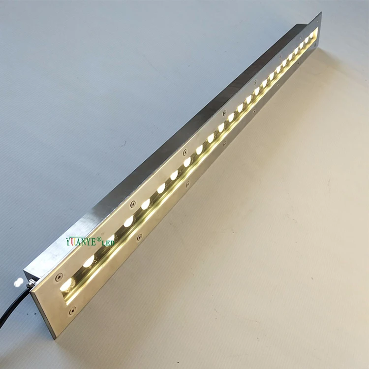 Yuanyeled Ik10 1Ft 2Ft 3Ft Ip67 линейный светодиодный подземный свет Dc24V Ac100V 265V Dmx управление для сада виллы