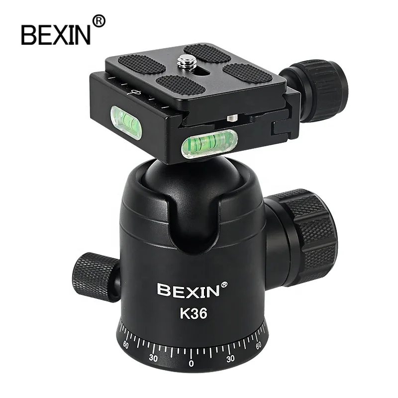 BEXIN photo studio photography accessories tripod ball head with QR clamp holder mount for backdrop flash light stand support