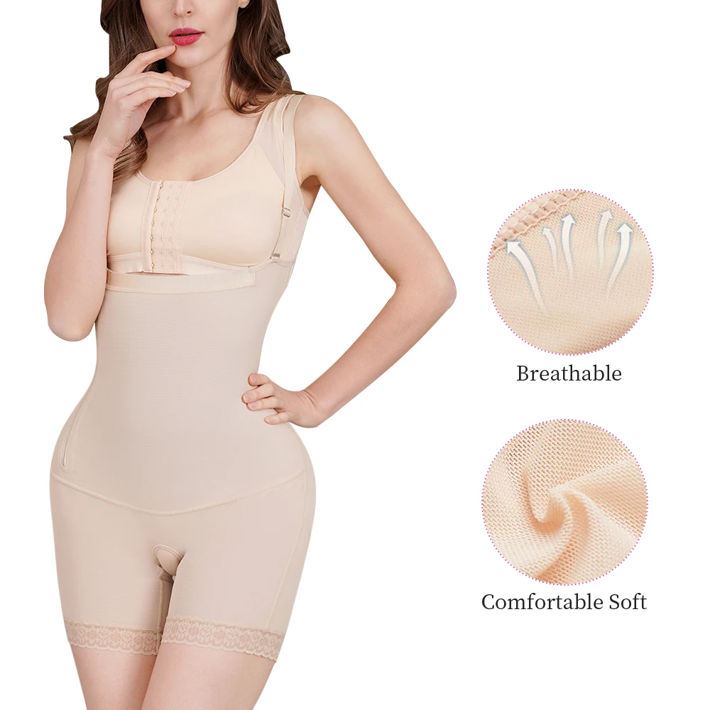 S-SHAPER Woman Open Crotch Shapers Waist Slimming Hip Enhancer Faja Panty Short Tummy Control Butt Lifter Shapewear Post Op