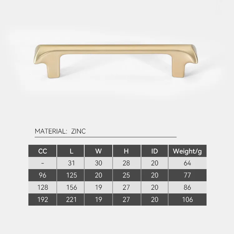 Роскошная современная простая Золотая Ручка для кухонного шкафа, ящика, мебельная фурнитура, ручки для спальни, комода