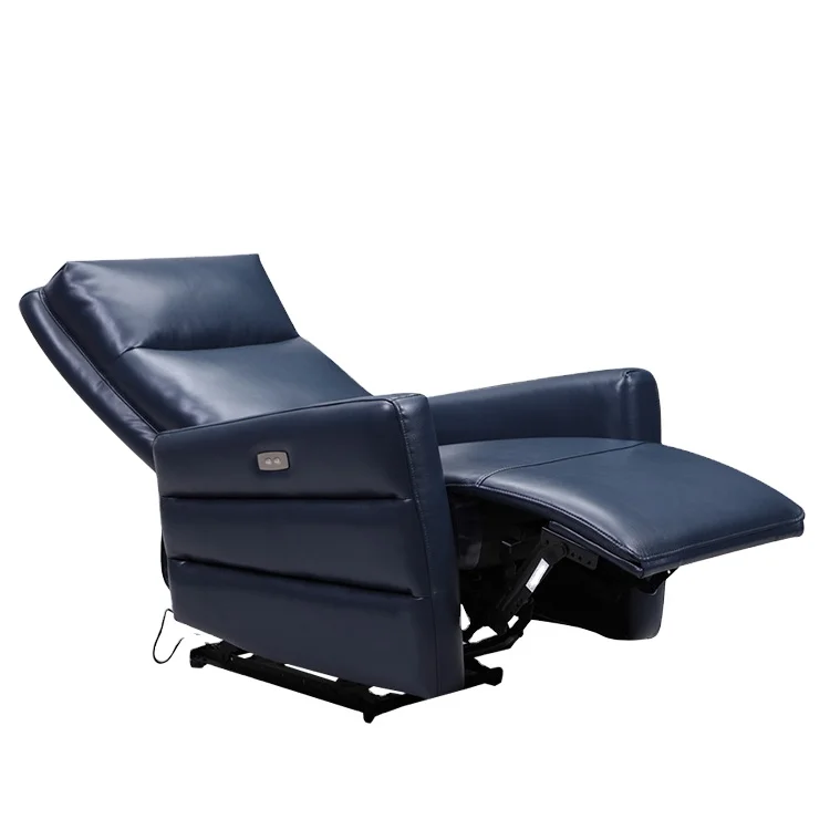 Functional Sectional Single Sofas 1 Seat  Modern Black Leather Unique Furniture Living Room Sofa Electric Luxury Recliner Sofa