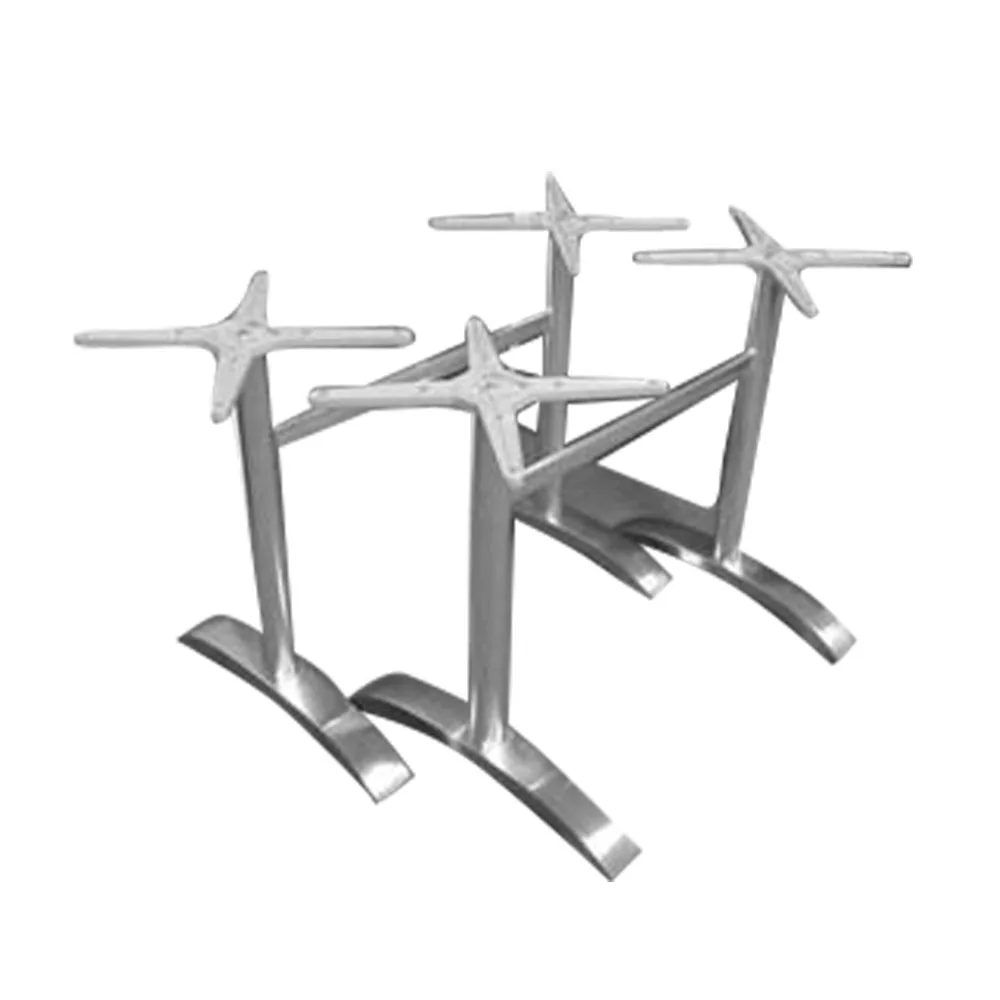 Hot sale metal antique cast aluminum cast aluminum dining twin table base for Desk Dining table Coffee table