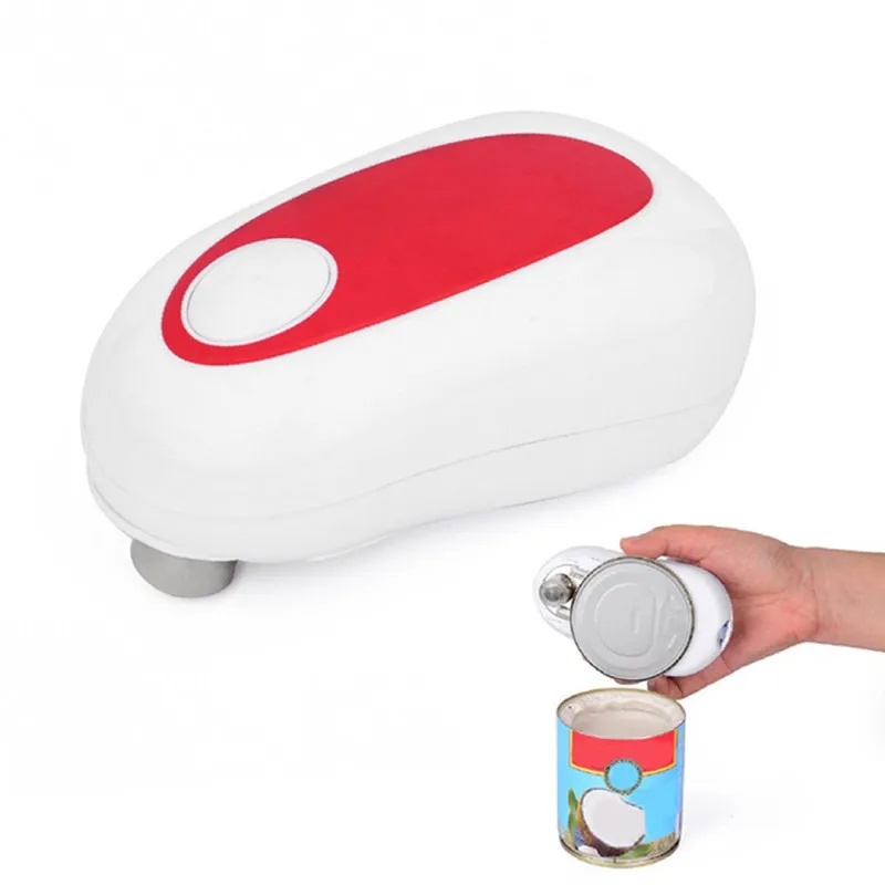 Electric Can Opener Smooth Edge Practical Automatic Jar Bottle Openers Home Kitchen Battery Operated Handheld Can Tin Opener
